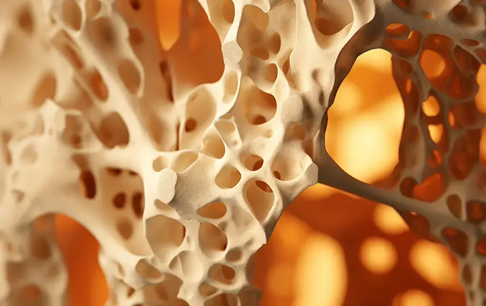 Knochenstruktur bei Osteoporose